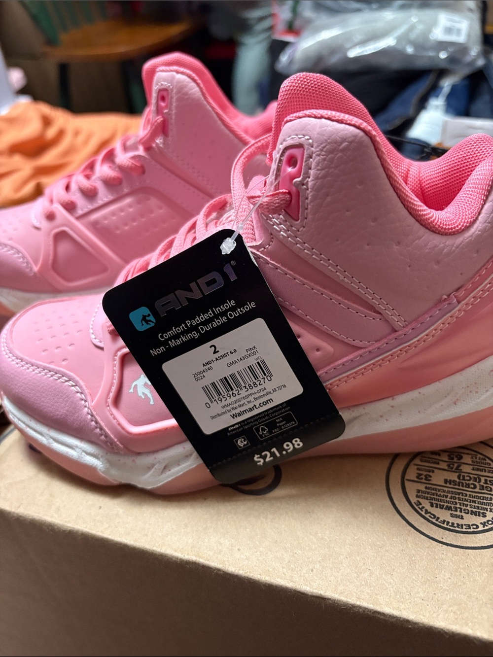 And1 Girls' Bubblegum Pink Kids' Sneakers
